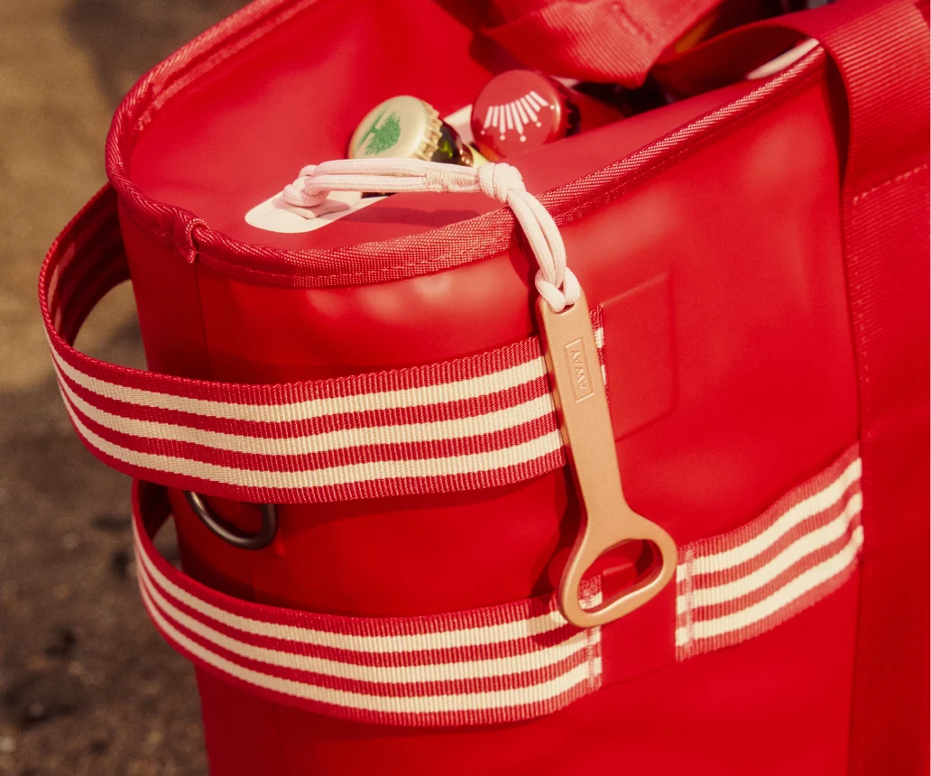 Cooler Tote in Cherry Red