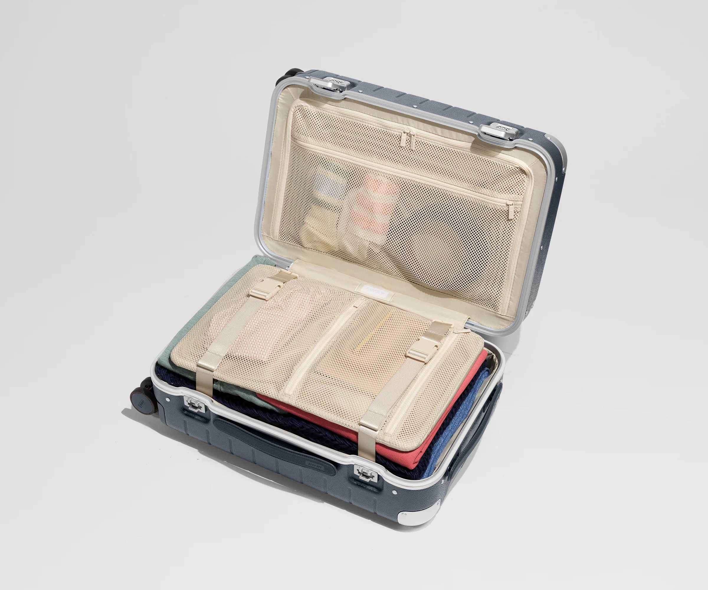 The Aluminum Edge Carry-On in Navy Blue