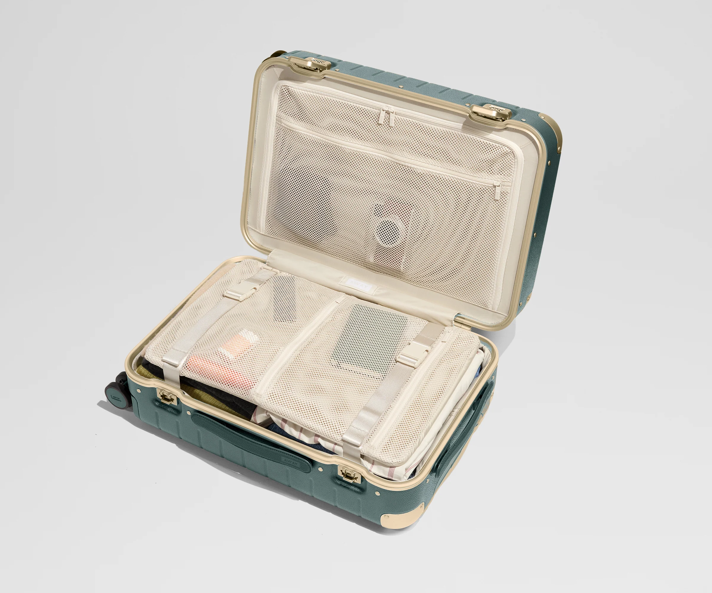 The Aluminum Edge Bigger Carry-On in Ivy Green