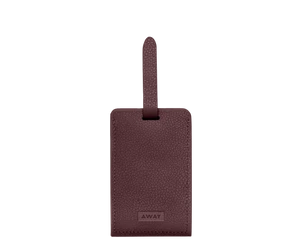 Aluminum Edge Tag in Oxblood Red