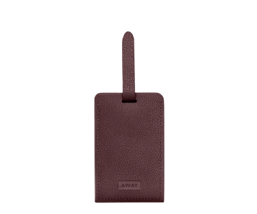 Aluminum Edge Tag in Oxblood Red