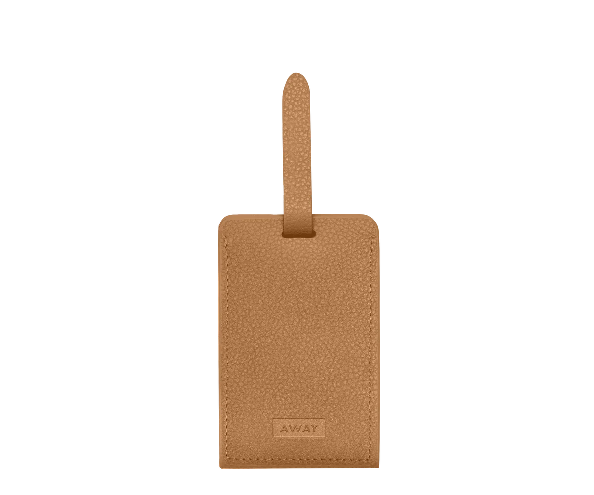 Aluminum Edge Tag in Cognac Brown