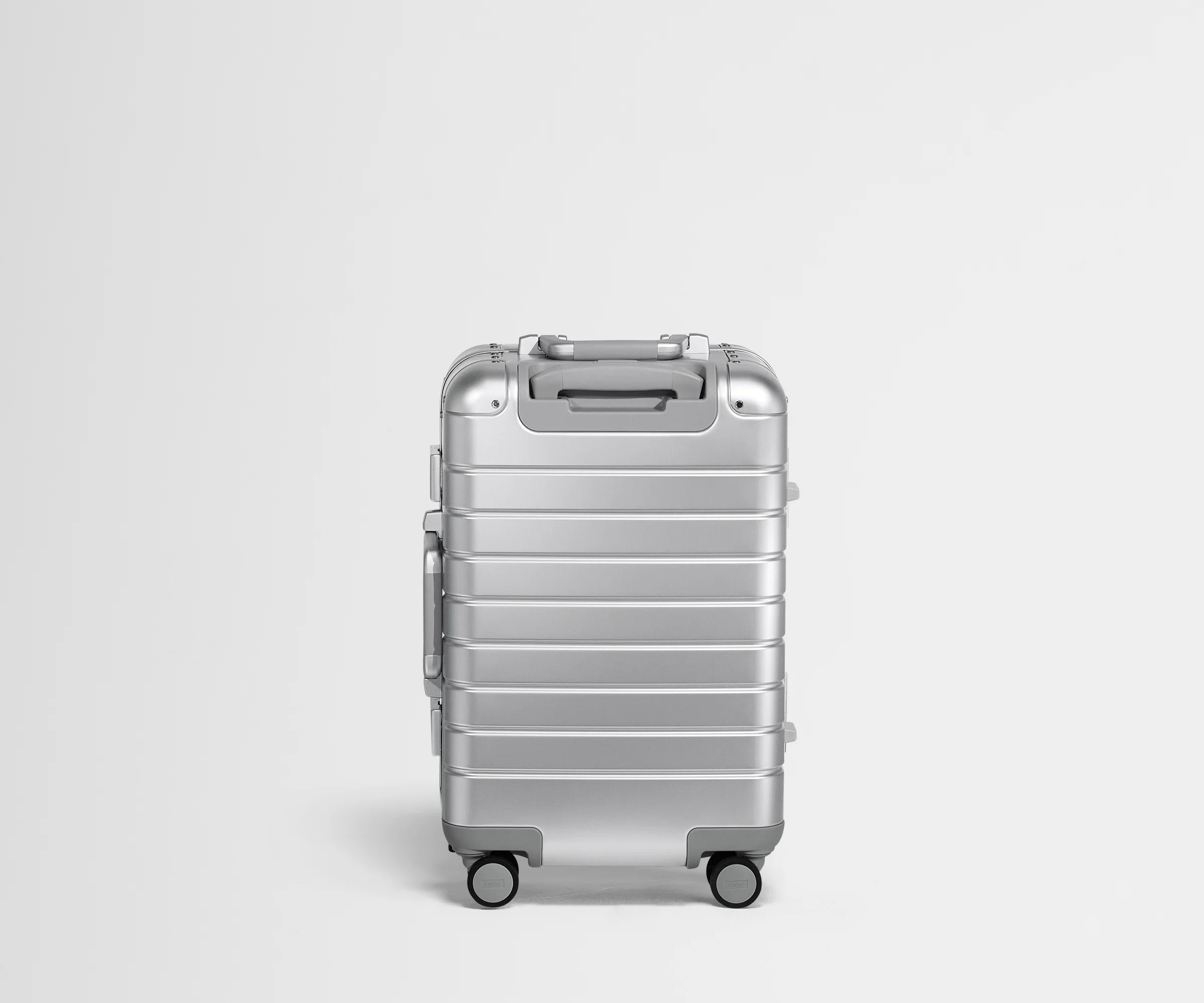 Back view of The Carry-On: Aluminum Edition in Silver