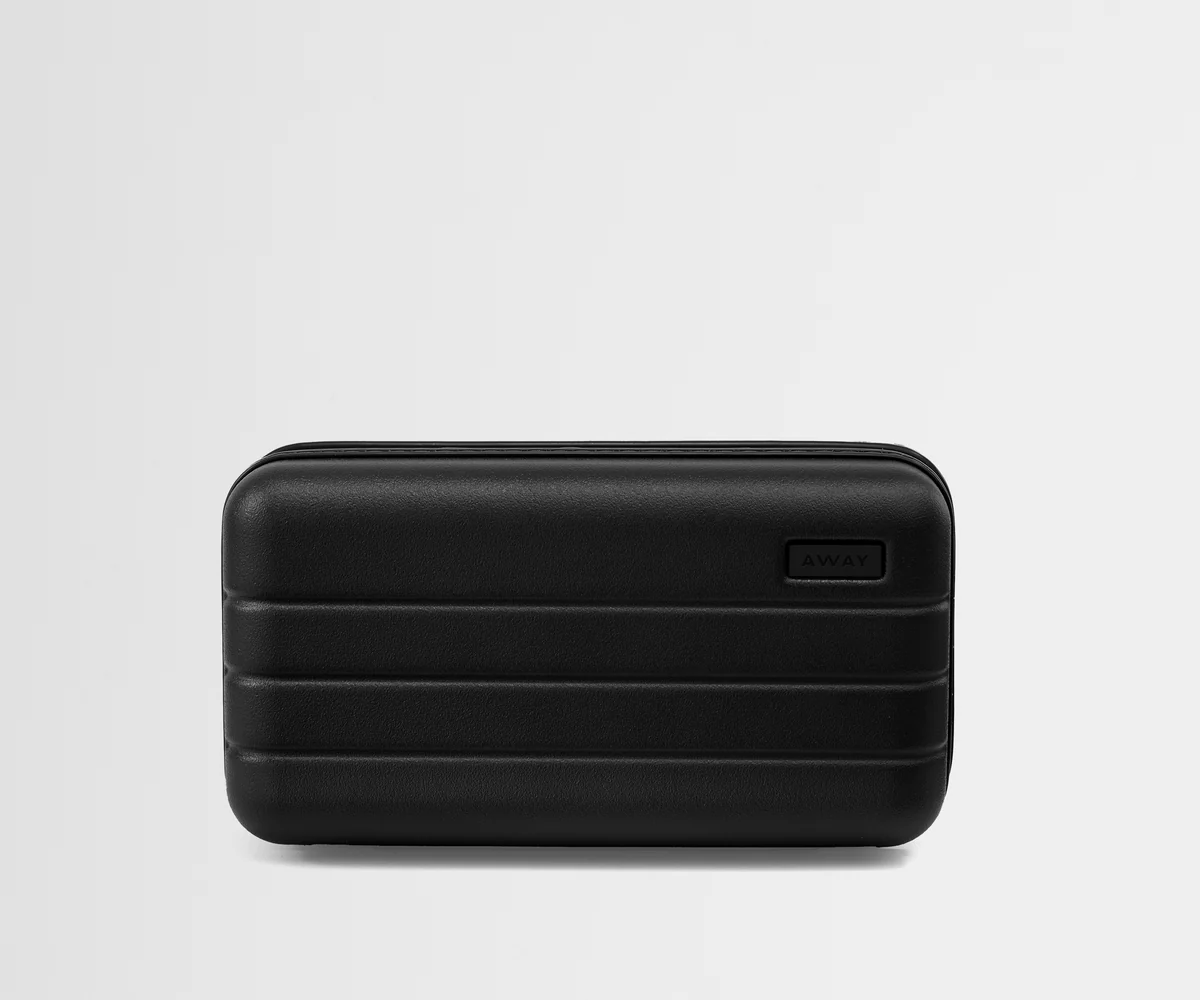 Travel Glasses Case in Jet Black