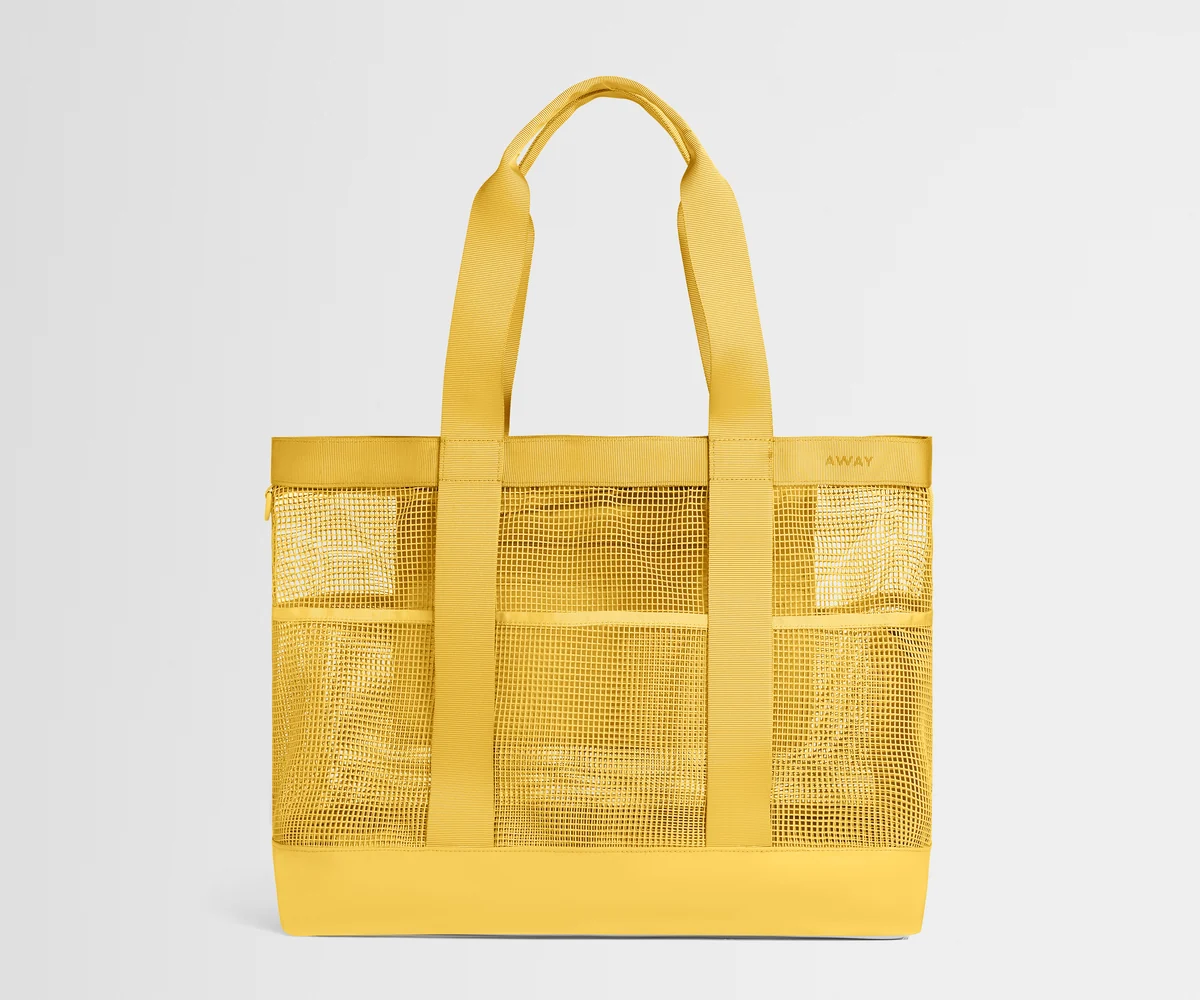 Beach Tote in Golden Hour Yellow