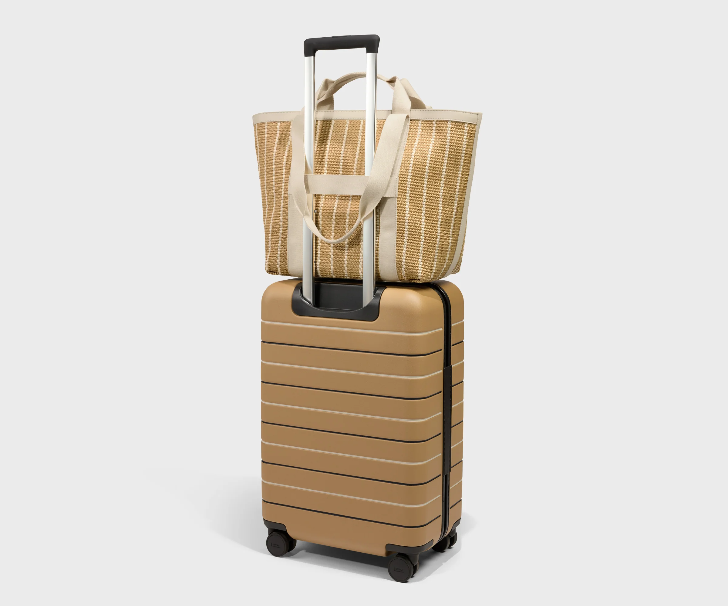 Riviera Straw Tote in White Seagrass