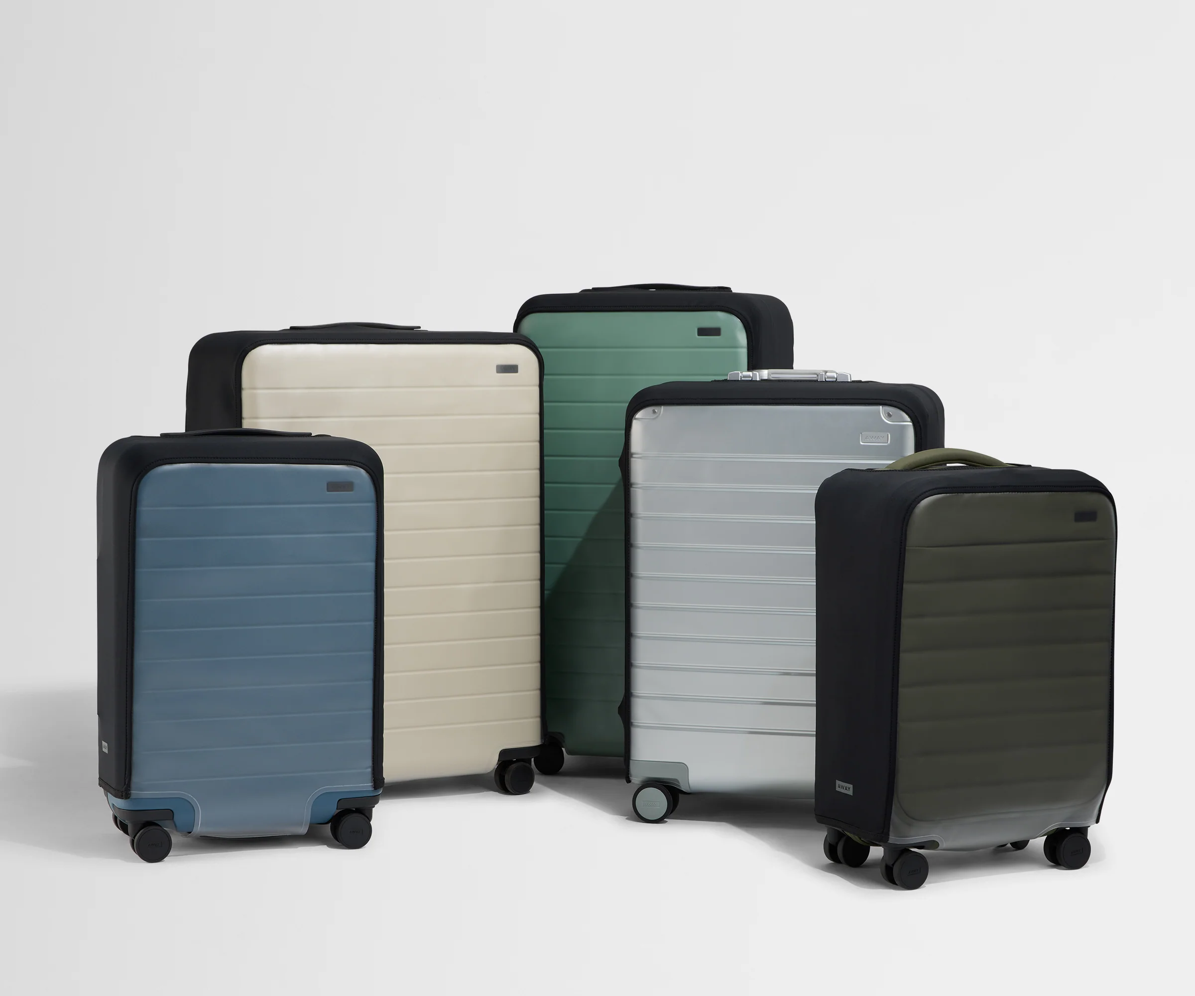 Clear Luggage Cover in The Bigger Carry-On