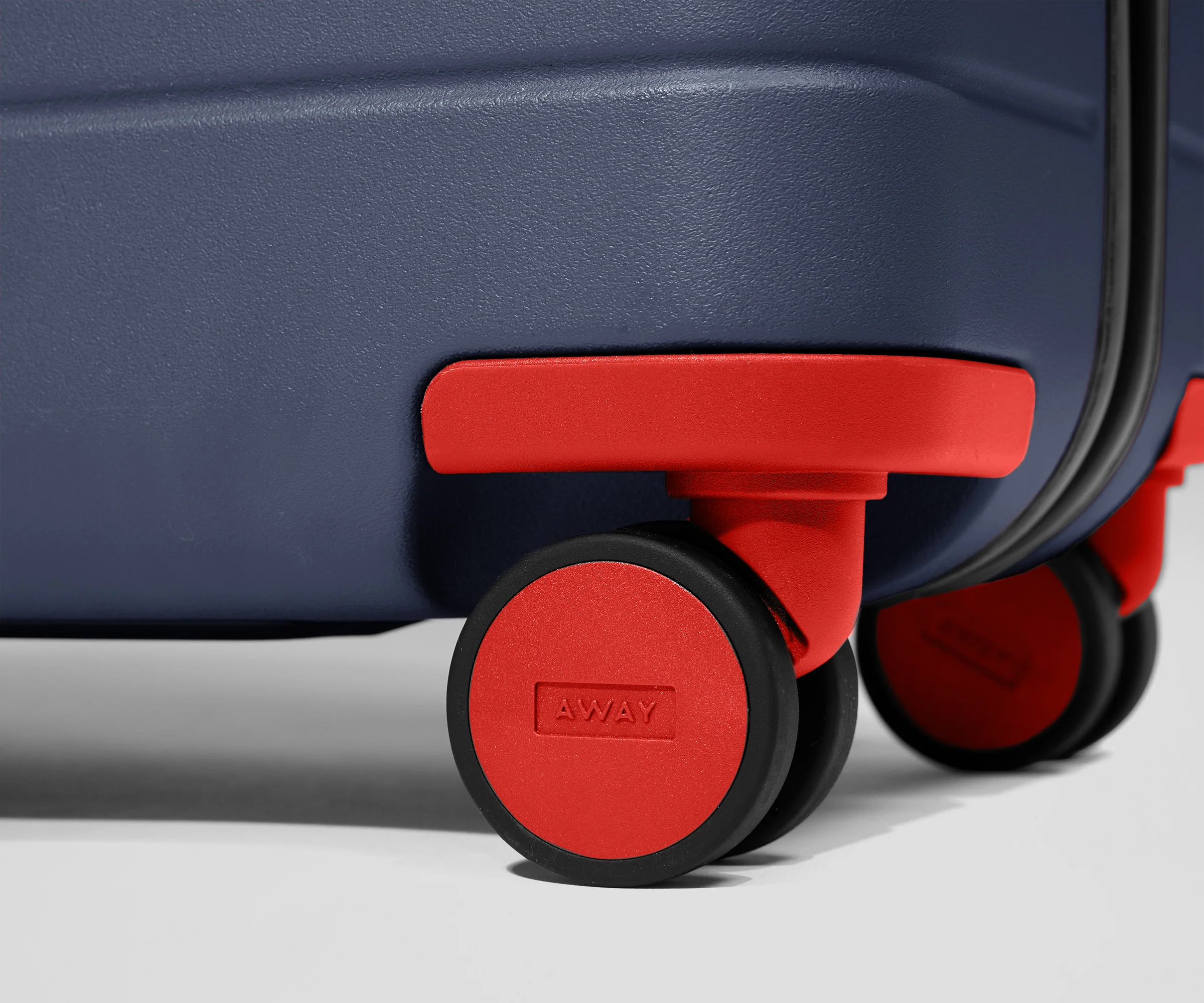 Custom Carry-On Wheel Set in Cherry Red