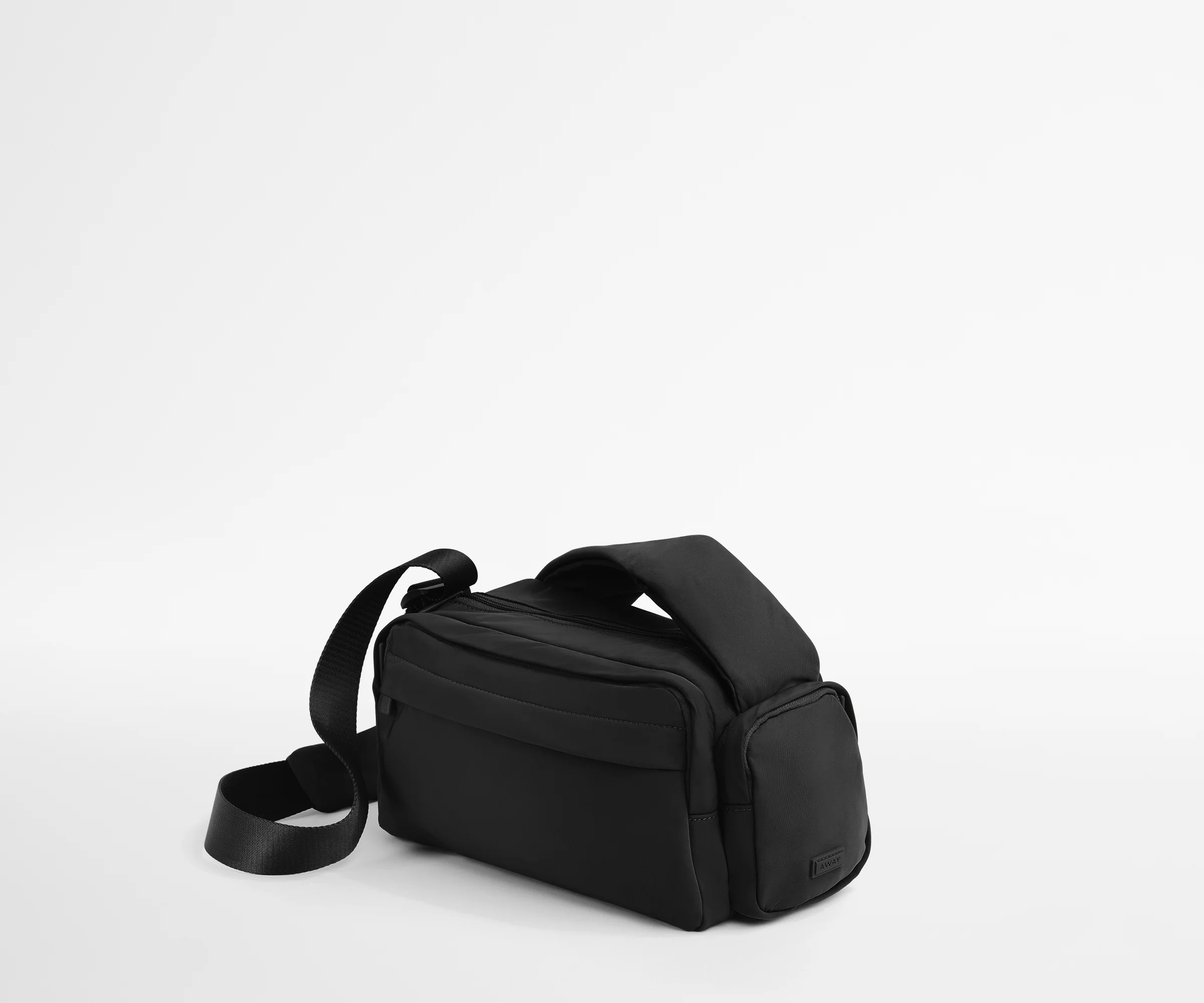 Angled view of the Featherlight Cargo Pack showing the side pocket