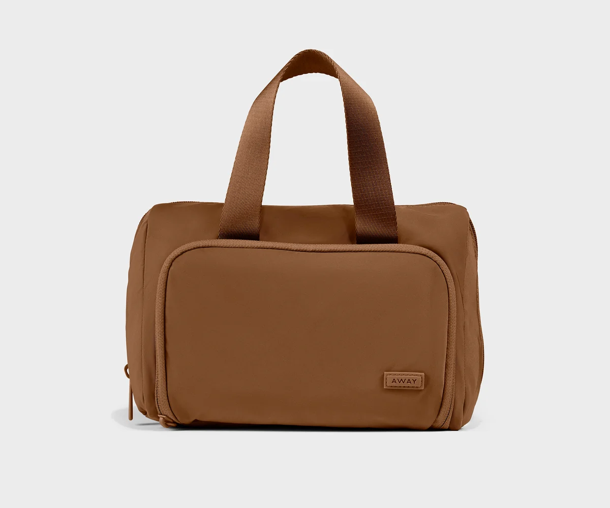 Featherlight Daily Cosmetic Case in Amaro Brown