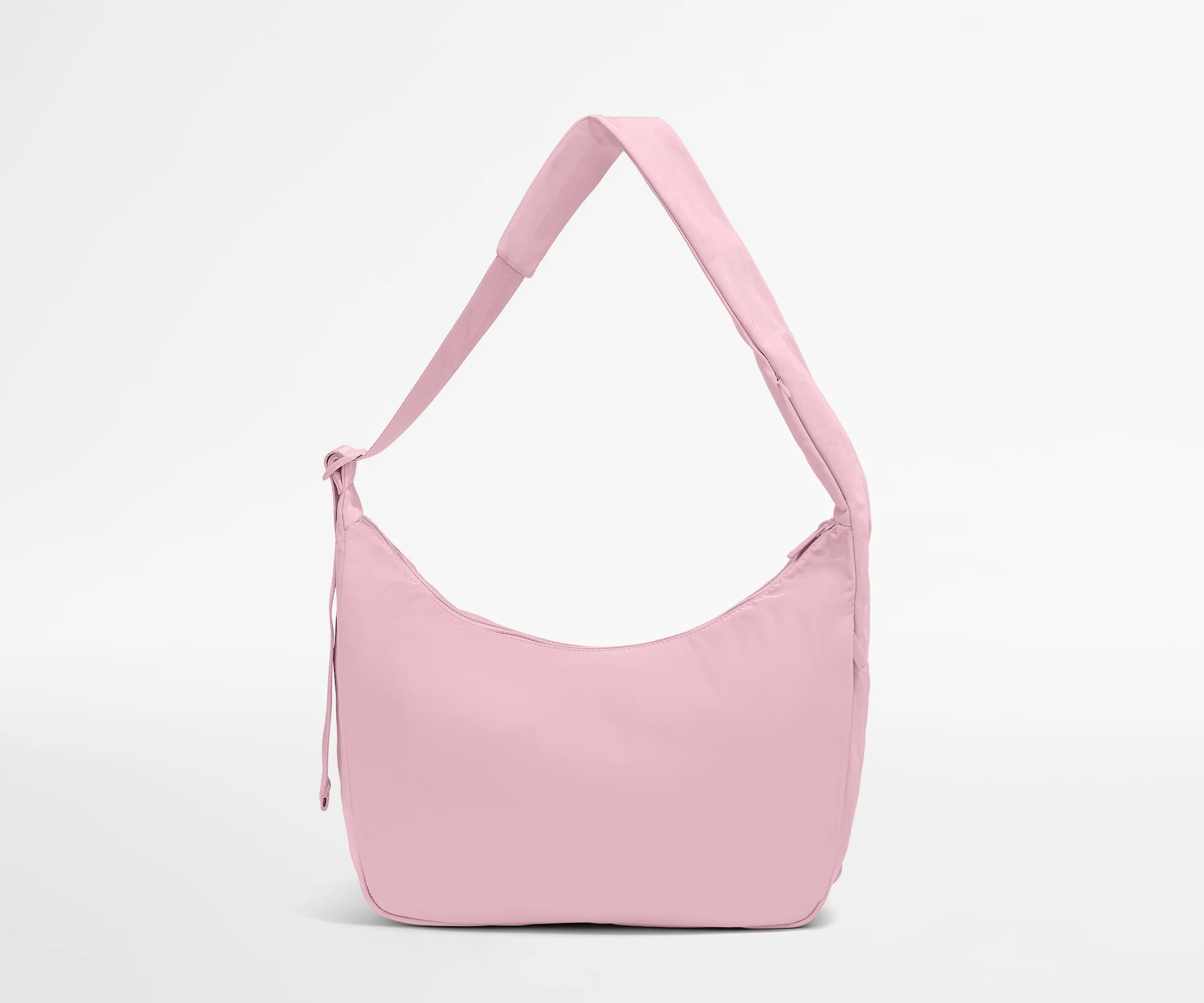 Pink handbag on a light gray background