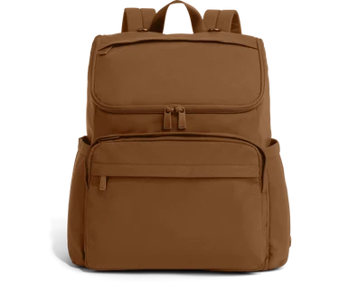 Featherlight Diaper Backpack in Amaro Brown