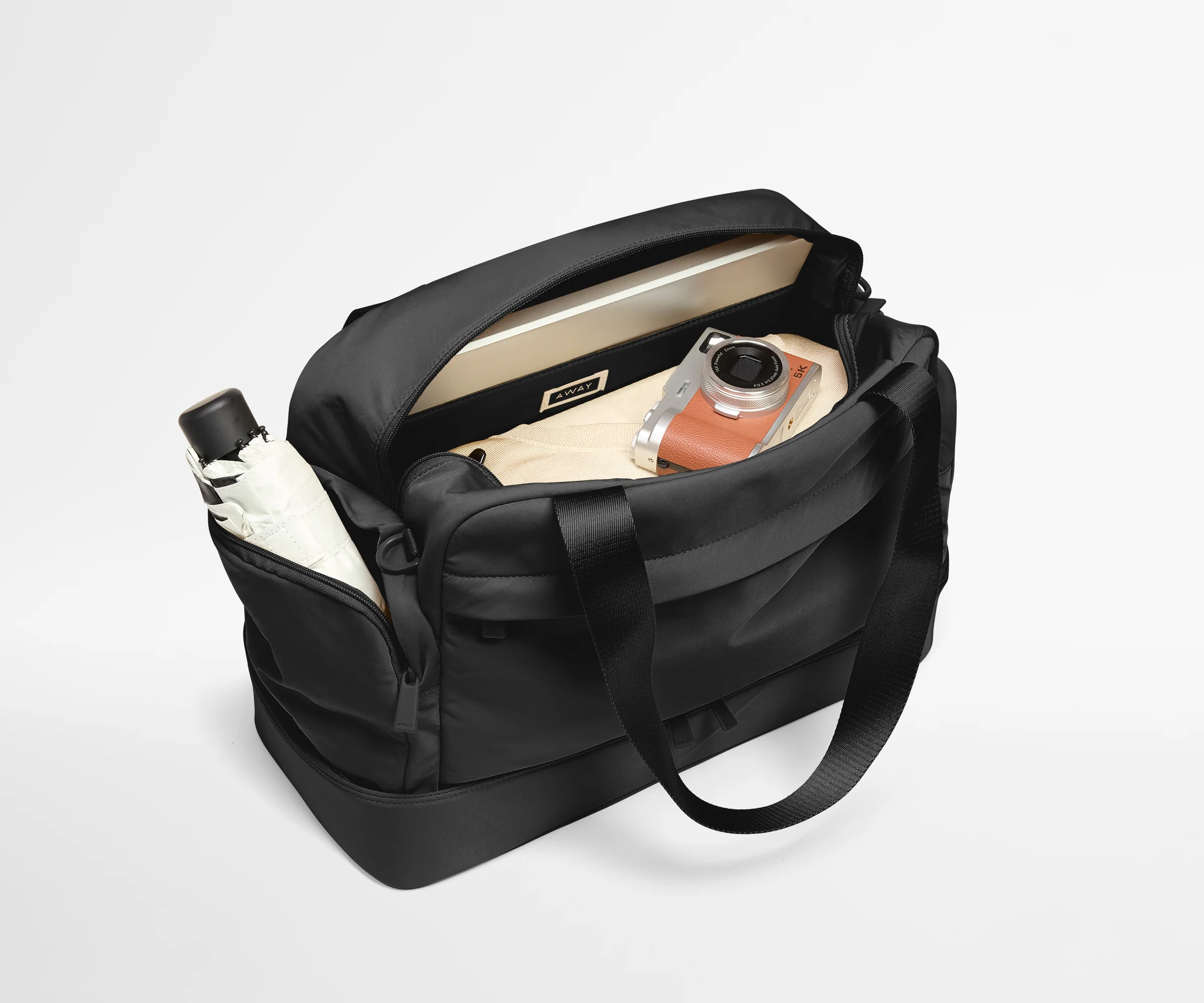 Featherlight Overnight Bag in Jet Black