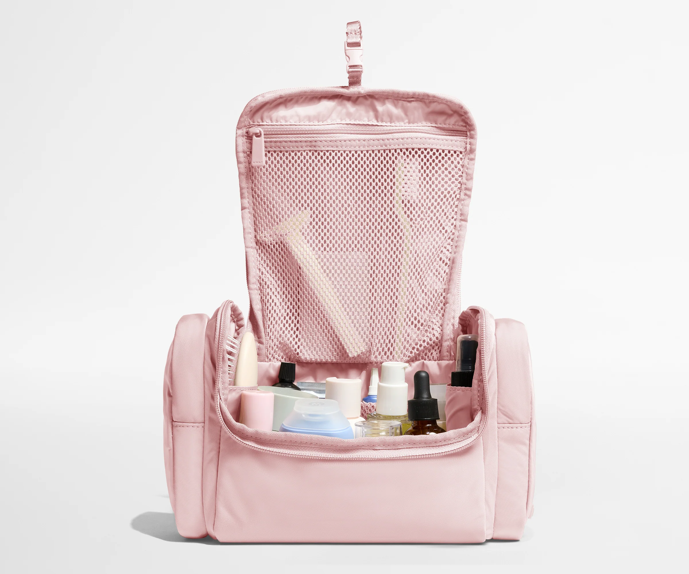 Featherlight Hanging Travel Vanity in Blush Pink