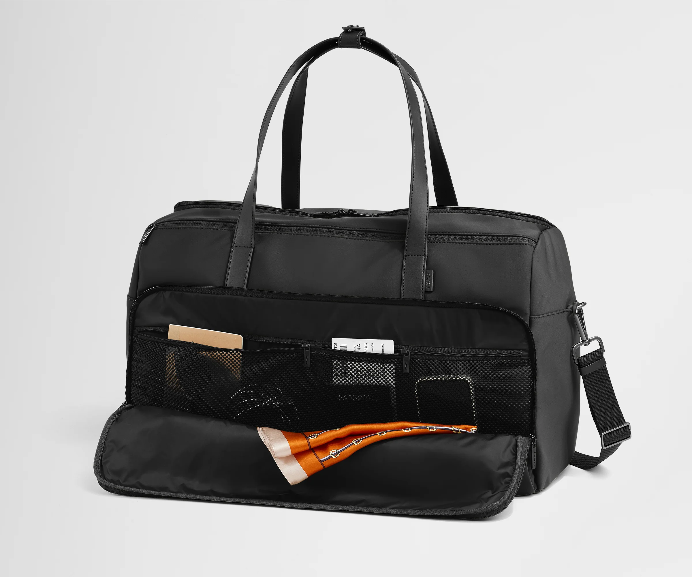 Garment Duffle in Jet Black