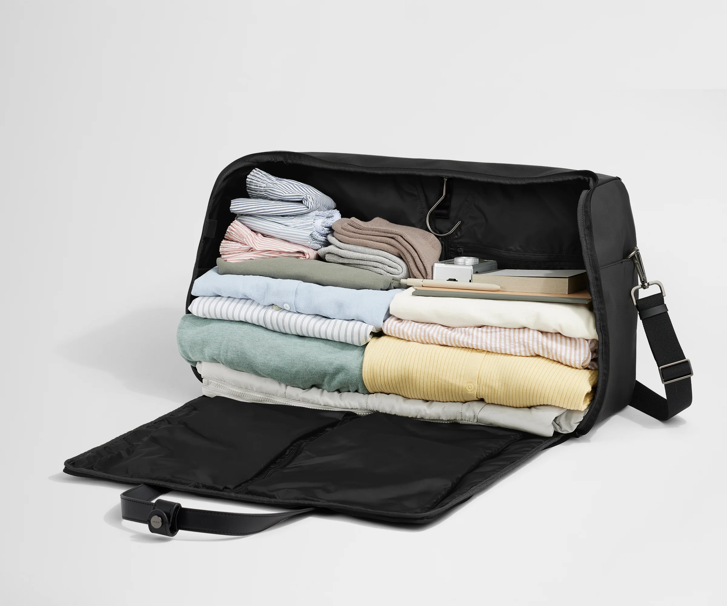 Garment Duffle in Jet Black