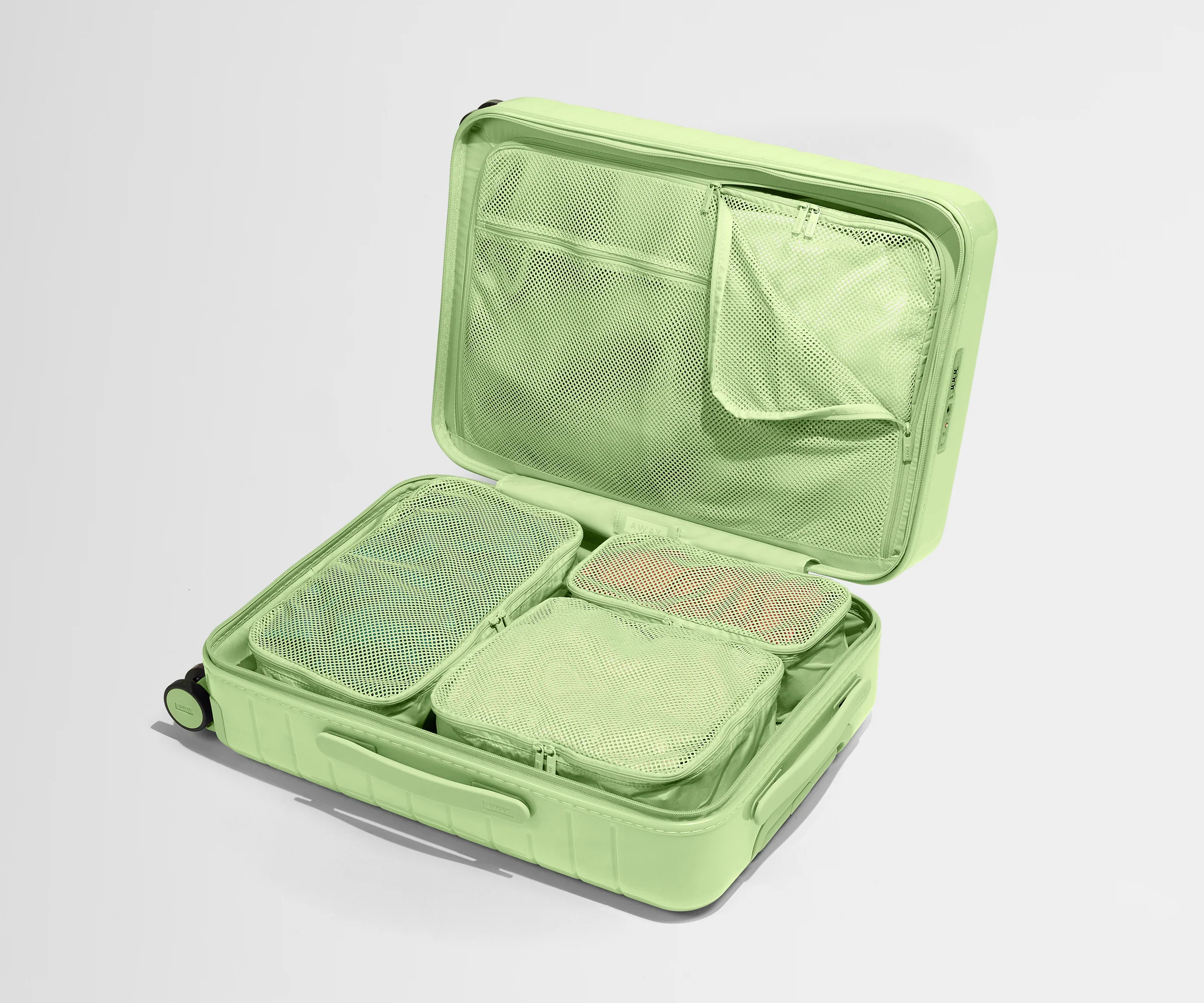 Insider Packing Cubes (Set of 4) in Matcha Milk Green
