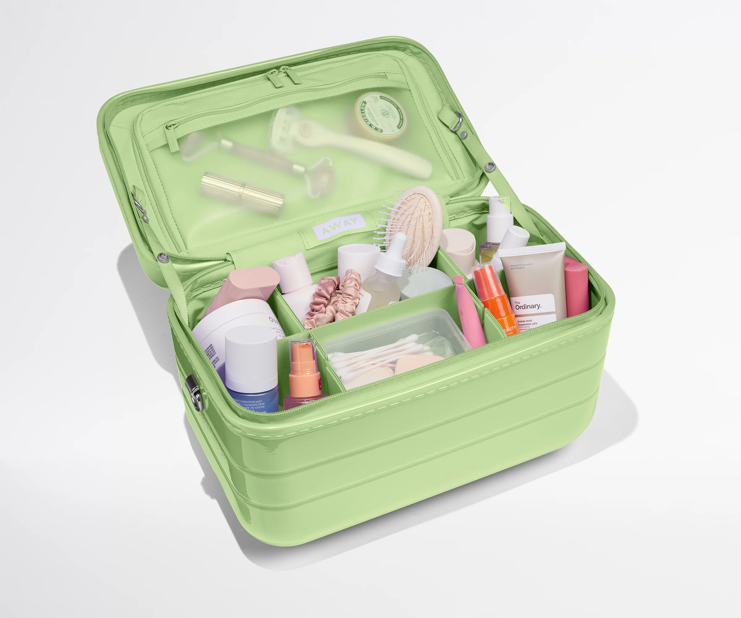 The Train Case in Glazed Matcha Milk Green