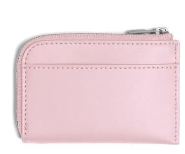 Zip Card Case in Glacial Pink