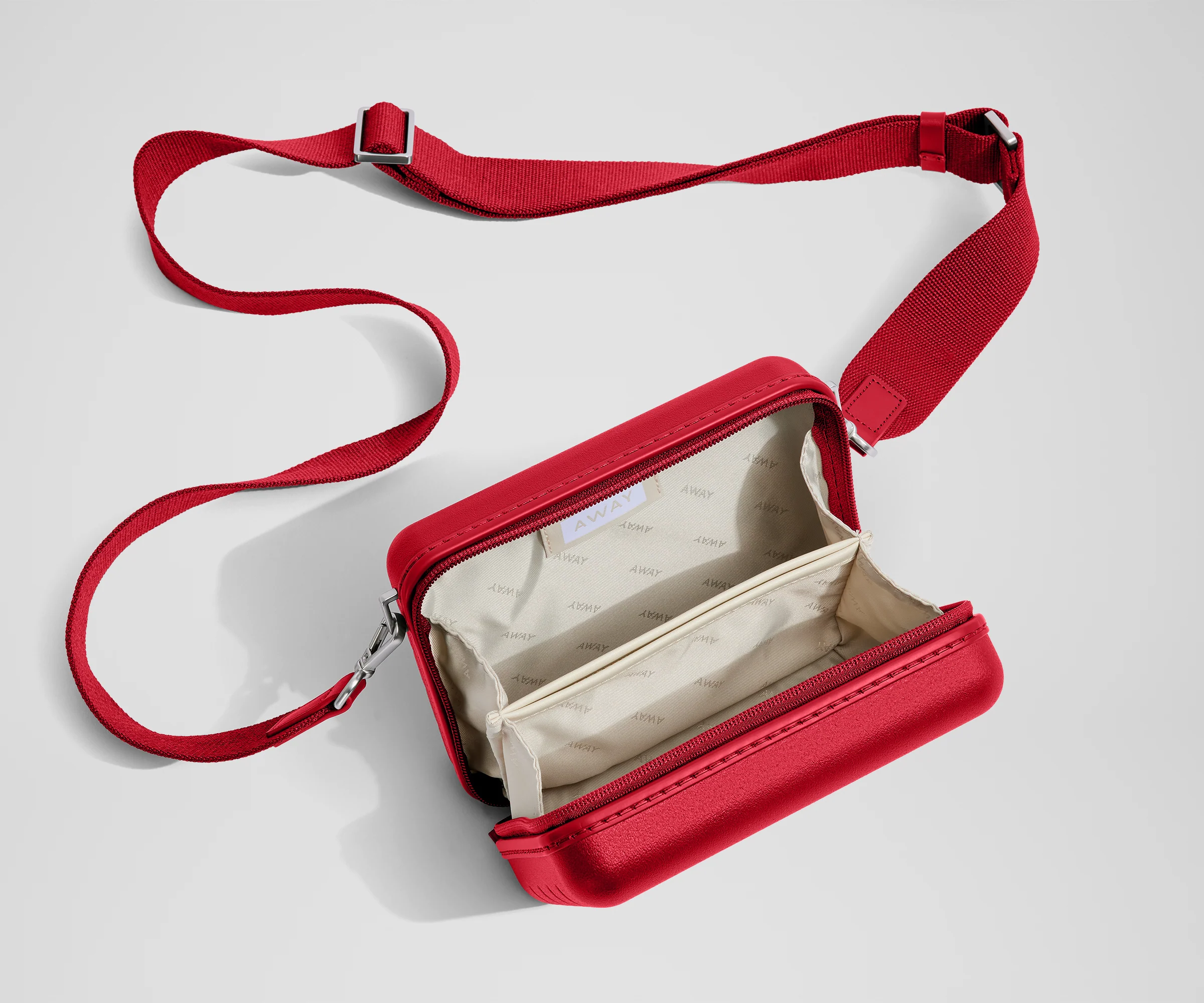 The Mini Crossbody in Cherry Red