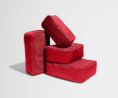 Insider Packing Cubes (Set of 4) in Cherry Red