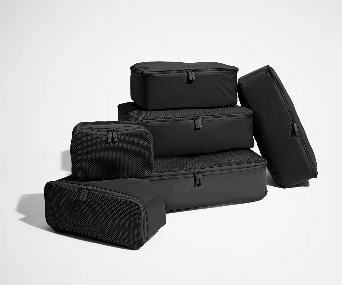 Insider Packing Cubes (Set of 6) in Jet Black
