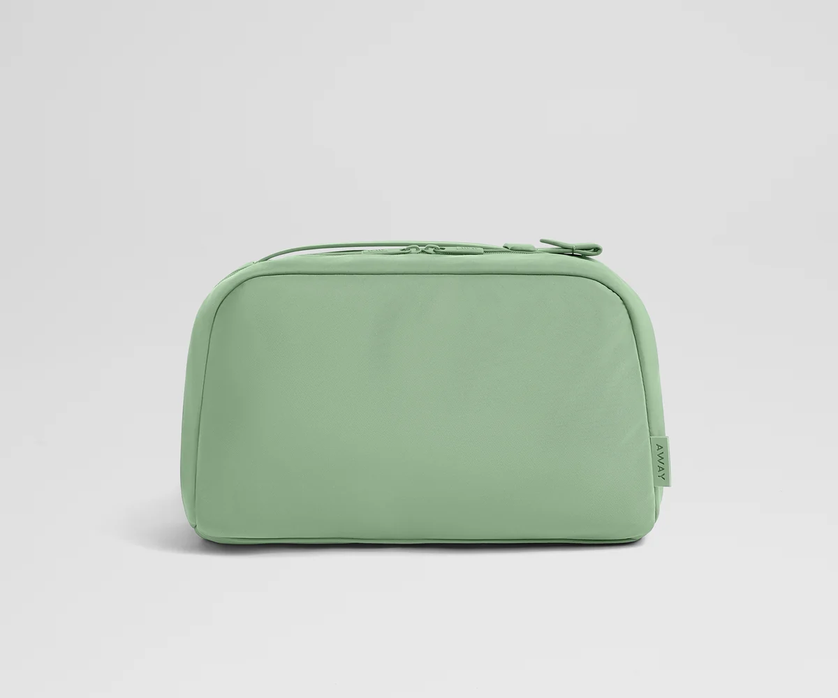 Large Toiletry Bag in Sea Green