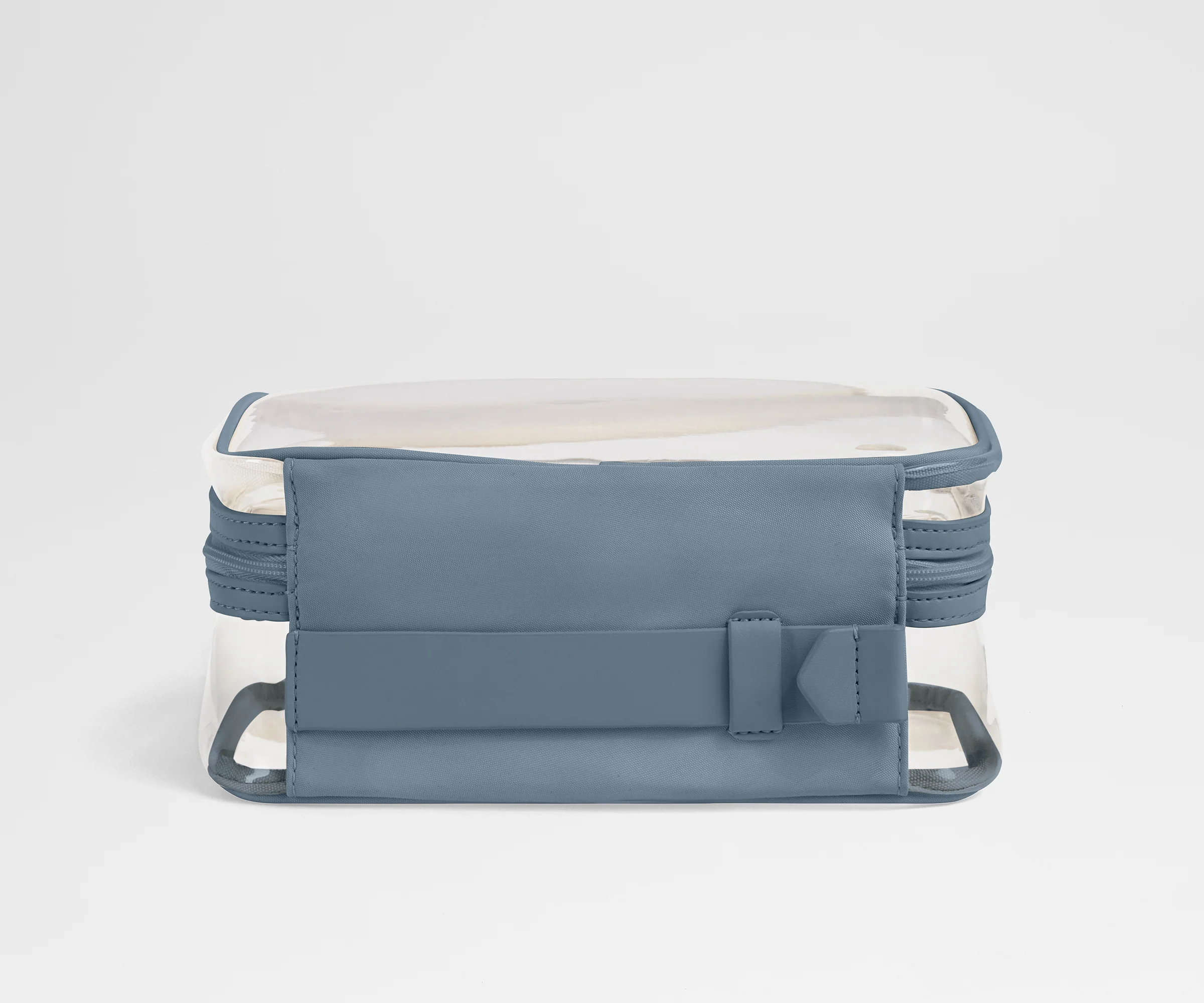 Clear Toiletry Bag in Coast Blue