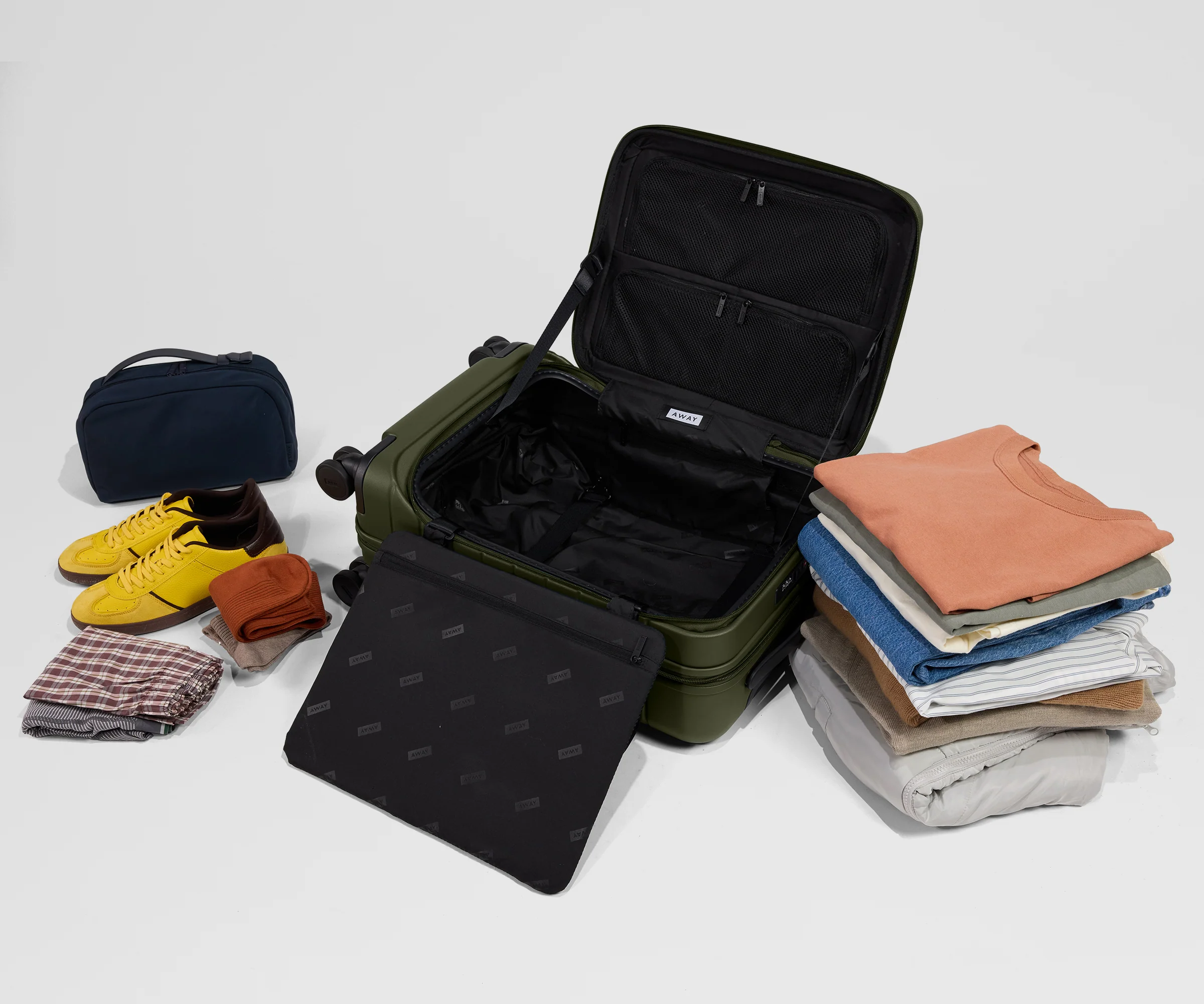 Topside Bigger Carry-On in Olive Green