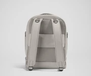 Back view of the Diaper Backpack showing the padded shoulder straps and trolley sleeve